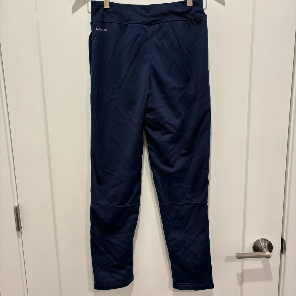 Nike Jordan Therma Fit Navy Blue Jogger Pants Boys Size L 12 13 Years Zip Ankles